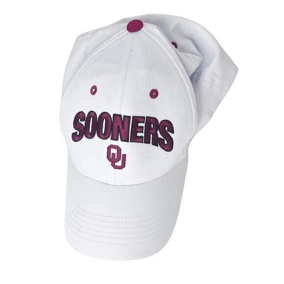 Sooners Oklahoma University White Logo Baseball Cap Unisex OS - Picture 1 of 14